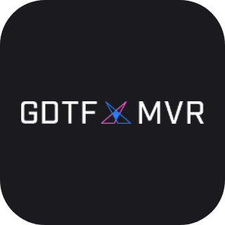 GDTF Share and MVR logo