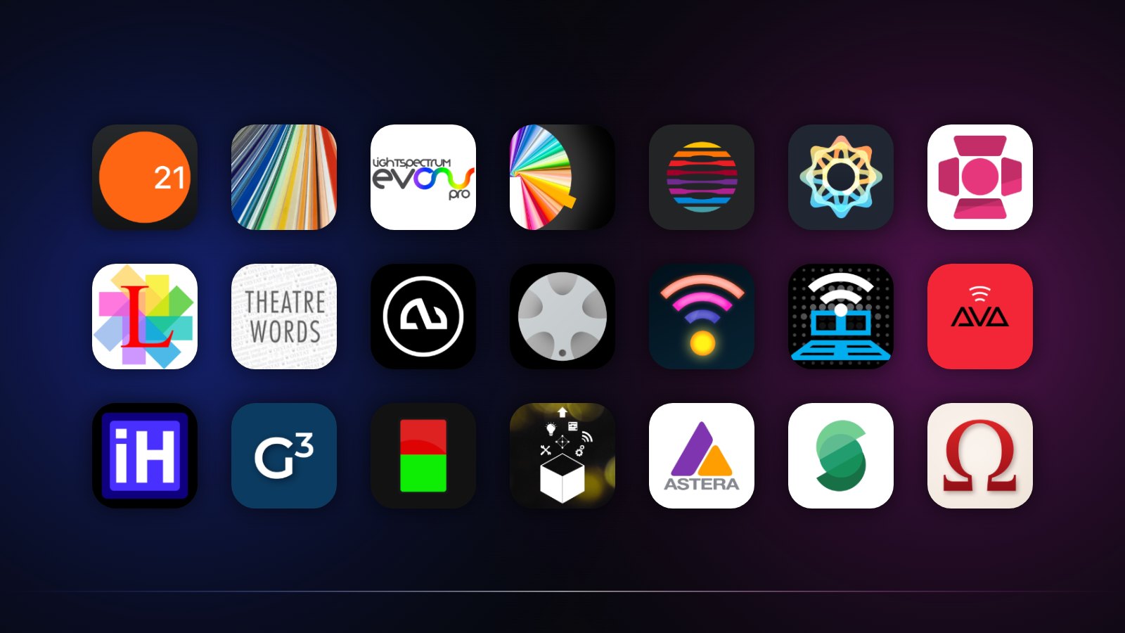 Mobile apps for lighting designers and technicians