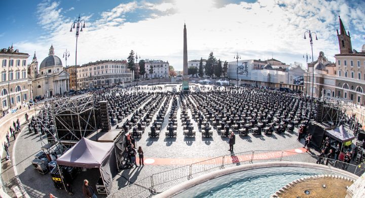 I bauli invadono Piazza del Popolo a Roma